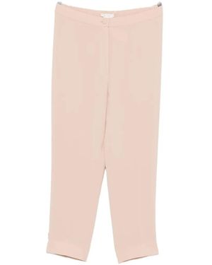 Marina Rinaldi Fiabe Elasticated-Waistband Tailored Trousers - White