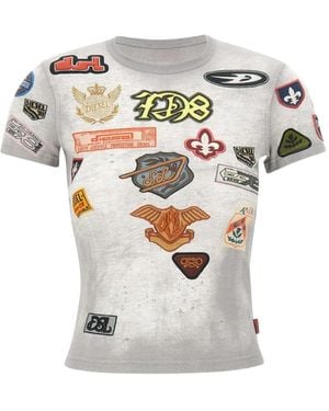 DIESEL Patch-Print T-Shirt - White