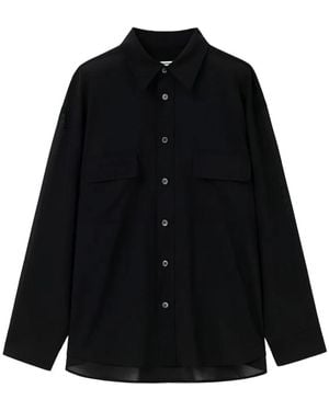WOOYOUNGMI Sheer Wool Shirt - Black