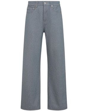 Jacquemus Nîmes Jeans con bordado - Gris