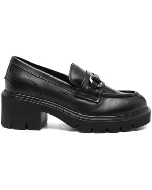 Nero Giardini 50Mm Chain-Detail Loafers - Black