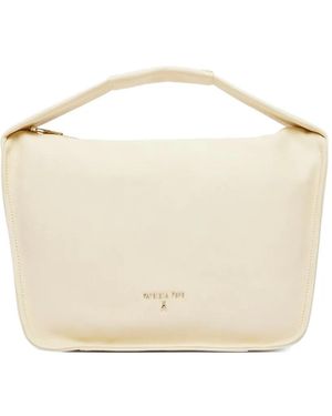 Patrizia Pepe Sac Cabas À Plaque Logo - Natural