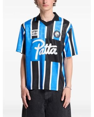 PATTA Camiseta De Fútbol A Rayas - Azul
