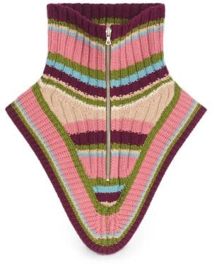 Dries Van Noten Wool Zip Collar - Pink
