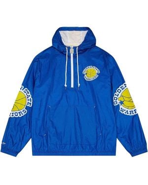 Mitchell & Ness Golden State Warriors Team 2.0 Windbreaker - Blue