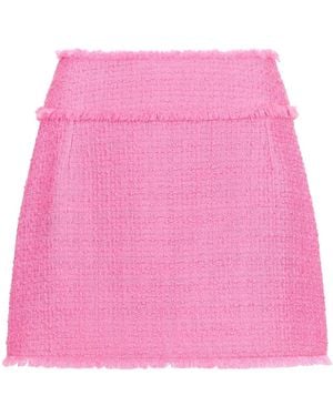 Dolce & Gabbana Sleek High-Waisted Tweed Mini Skirt - Pink