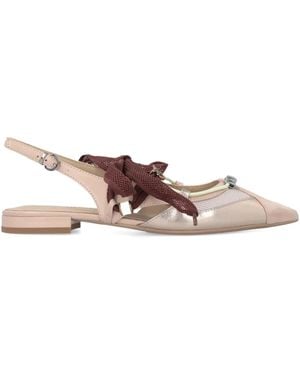 Pinko Slingback Ballerinas With Ties - Multicolour