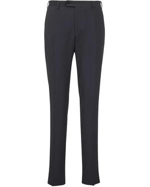 Canali Pantalon À Boutonnière Dissimulée - Bleu