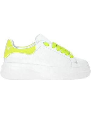 Philipp Plein Round-Toe Leather Trainers - Yellow