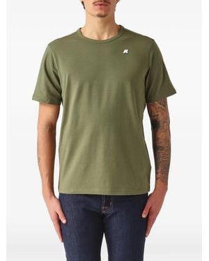 K-Way Adame Logo-Patch T-Shirt - Green