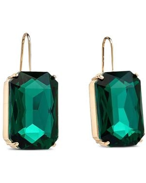 Kenneth Jay Lane Octagon Fishhook Earrings - Brown