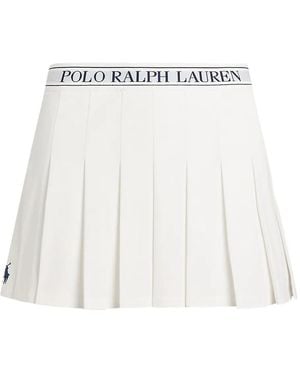 Polo Ralph Lauren Air Tech Pleat Skirt - White