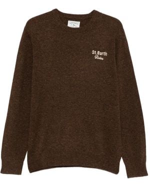 MC2 Saint Barth Pull Heron Donegal Brodé - Brown