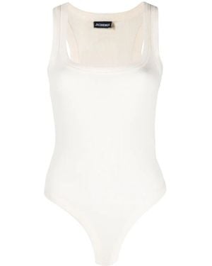 Jacquemus Le Body Gros Grain - Blanc