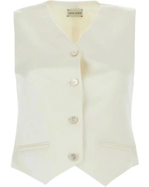 Magda Butrym Button-Fastening Tailored Waistcoat - Natural