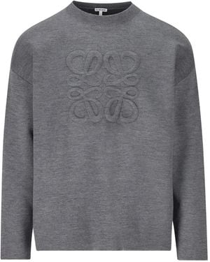Loewe Anagram Wool Jumper - Grey