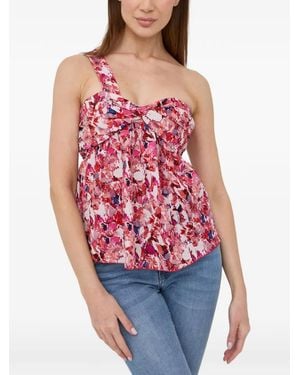 Patrizia Pepe One-Shoulder Top - Red