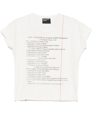Enfants Riches Deprimes Patch-Detail T-Shirt - White