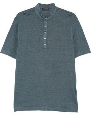 Dell'Oglio Button-Down T-Shirt - Blue