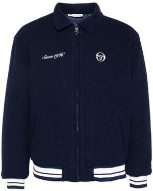 Sergio Tacchini Borotra Varsity Jacket - Blue
