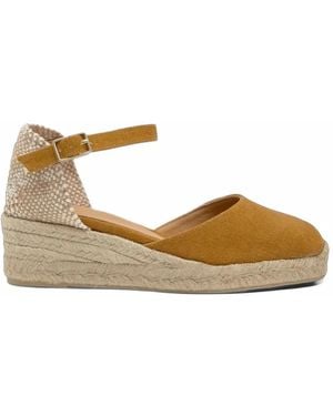 Castañer Carol Wedge Espadrilles - Metallic