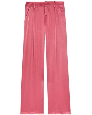 Alice + Olivia Eric Pleated Tailored Trousers - Pink