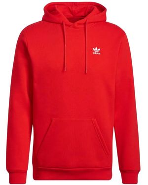 adidas Adicolor Essentials Drawstring Hoodie - Red