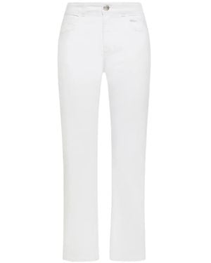 Seventy Five-Pocket Straight-Leg Jeans - White