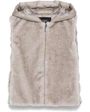Seventy Hooded Faux-Fur Gilet - Gray