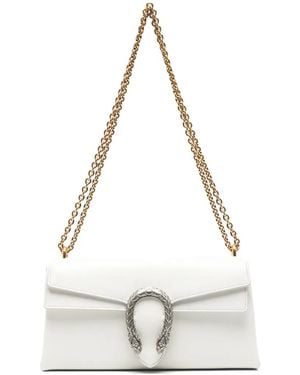 Gucci Mittelgroße Dionysus Schultertasche - Weiß