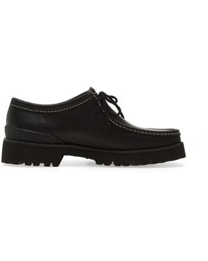Clarks Walla Yukoner Lace-Up Derby Shoes - Black