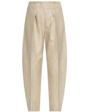 Jacquemus Ovalo Palazzo Pants - Natural