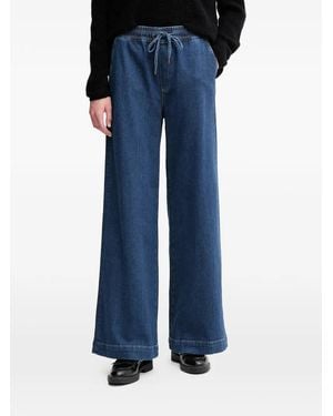 Mos Mosh Vasco Drawstring Wide Jeans - Blue