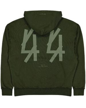 44 Label Group Hoodie mit Kängurutasche - Grün