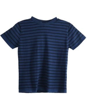 AURALEE Camiseta A Rayas - Azul