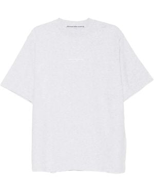 Alexander Wang Logo-Print Oversized T-Shirt - White