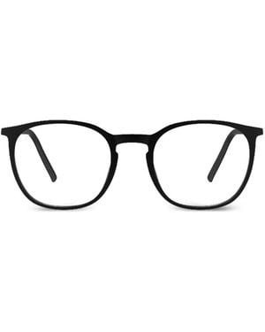 Silhouette Brille Mit Rundem Gestell - Schwarz
