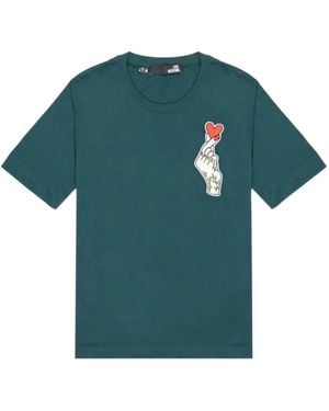 Love Moschino Short-Sleeve Cotton T-Shirt - Green