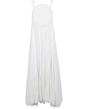 Loewe Cotton Long Dress - White