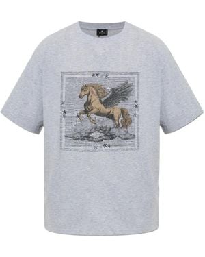 Etro Sudadera Con Motivo Pegasus - Gris