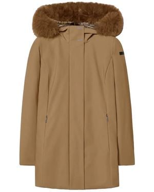 Rrd Surflex Faux-Fur Trim Hooded Jacket - Natural