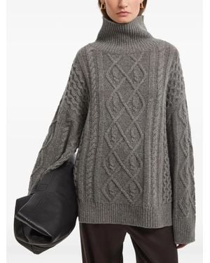 Aeron Pull Torsadé À Col Roulé - Gris