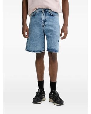 INBETWEENERS Pantalones Vaqueros Cortos Con Motivo Gráfico - Azul