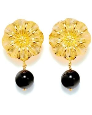 D'Estree Sonia Daisy Earrings - Yellow