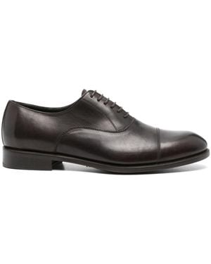 BOGGI Leather Oxford Shoes - Brown