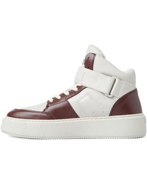 Ganni Sporty Cupsole High-Top Trainers - Natural