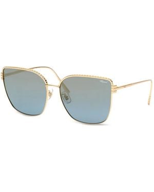 Chopard Occhiali Da Sole Geometrici - Blu