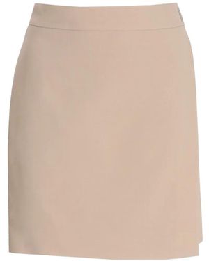 BOSS Front-Vent Mini Skirt - Natural