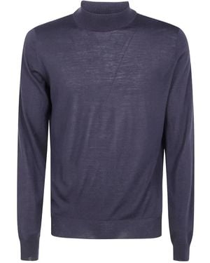 FILIPPO DE LAURENTIIS Turtleneck Jumper - Blue