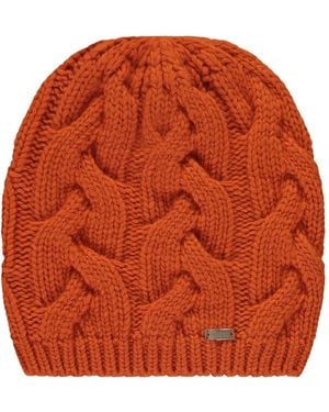 Herno Knitted Beanie Hat - Orange